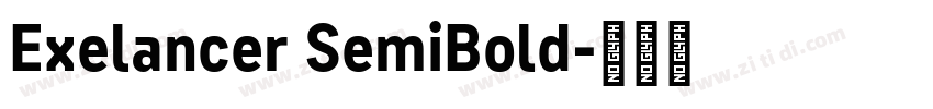 Exelancer SemiBold字体转换